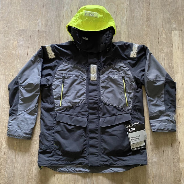 GILL Men OS2 Offshore Sailing Watersport Jacket XL Graphite Black Neon OS22J NWT GILL Men OS2 Offshore Sailing Watersport Jacket XL Graphite Black Neon OS22J NWT