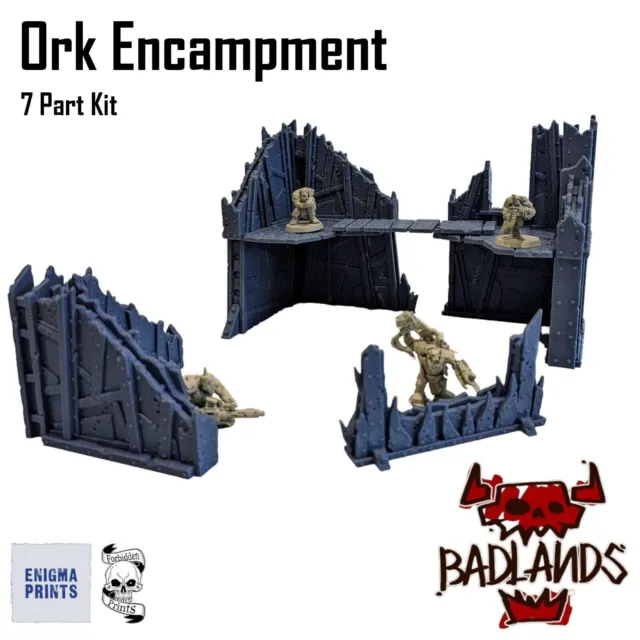 Ork Encampment - 7-teiliges Kit - Wargaming Tischplatte Streugelände & Landschaft