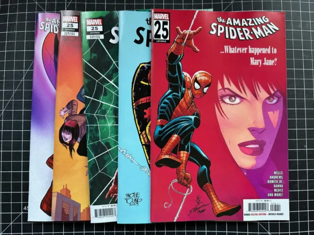 Marvel Amazing Spider-Man #25-29 A Covers + 13 Variants 2023 Disney Covers