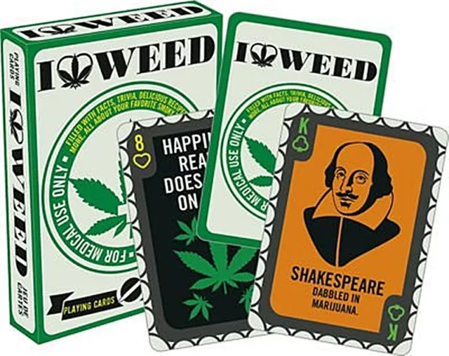 I Love Weed set of 52 playing cards + jokers (nm)