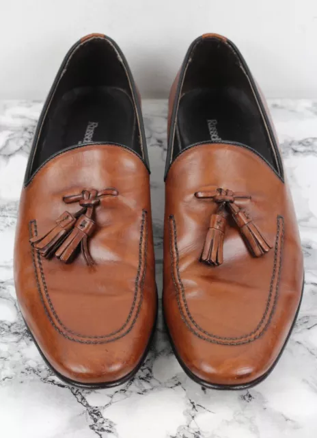 Russell & Bromley Fauve Marron Cuir Mocassins, Taille Ue 42.5 /UK 8.5