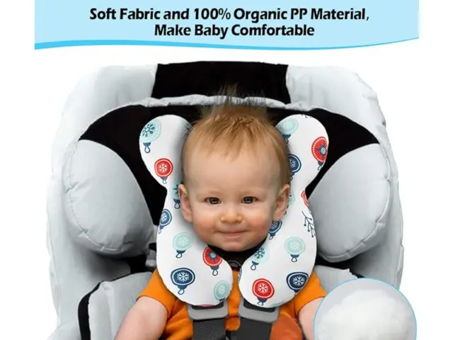 Infant Baby Toddler Car seat KAKIBLIN  Travel HEAD & NECK Support Cushion Pillow