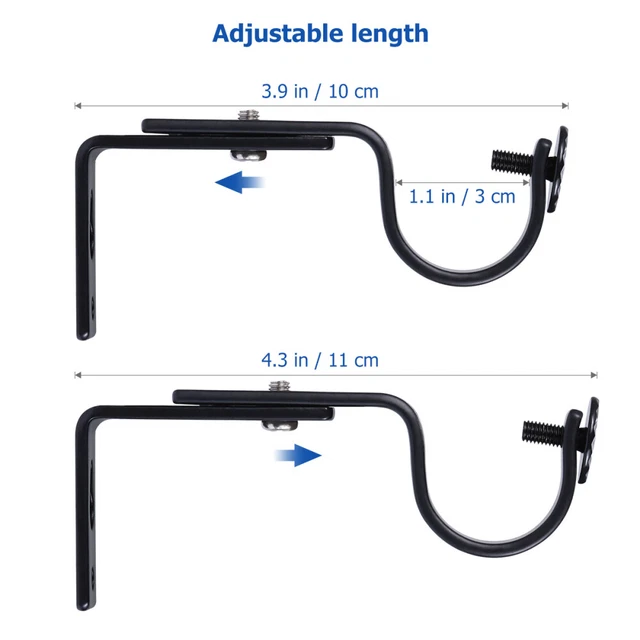 Blulu 12 Pezzi Supporti Per Tende A Rullo, Clip E Staffe Di Ricambio In Plastica Bianca Con Viti, 11 X 29 Mm