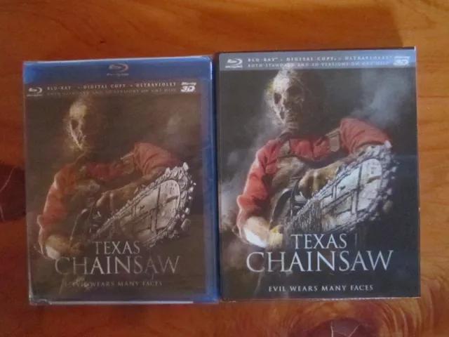 Dvd Blu-Ray 3D Texas Chainsaw Lenticular Cover New Sealed ** Must See ***