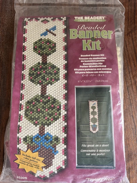 Nuevo The Beadey Crafts Banner Kit - ÁRBOL TOPIARIO - 6,25"" x 23,25"" - #5326