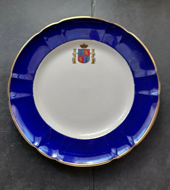 Plato Escudo Heraldico Cartuja Sevilla Pickman Boda Infanta Elena