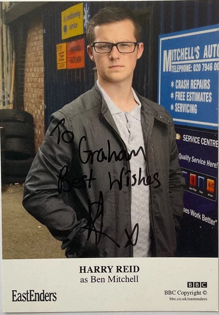 HARRY REID Genuine Handsigned Eastenders Castcard 6 x 4.