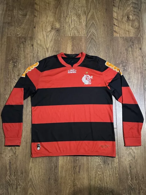 Flamengo Football Home Shirt Long Sleeves Olympikus Size M Medium