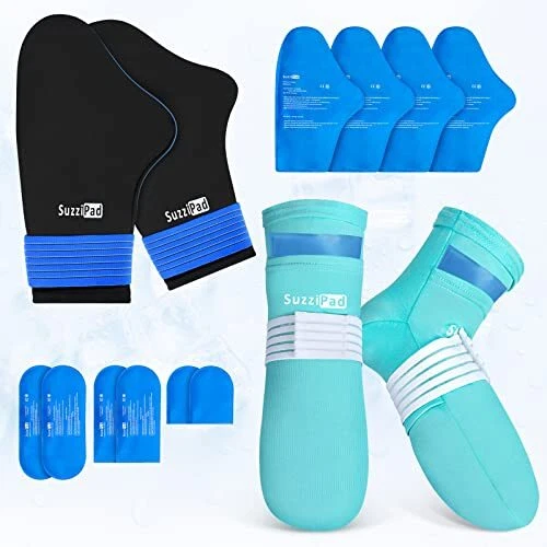 Cold Therapy Socks & Hand Ice Pack Cold Gloves for Chemotherapy Neuropathy, C...