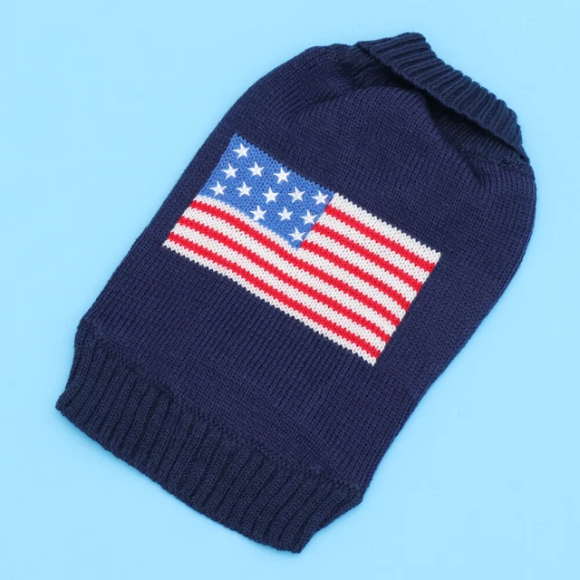 Hundepullover Klein Der Amerikanischen Flagge Welpen Haustier Kleidung