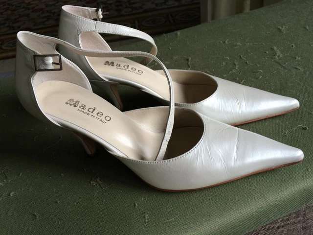 Scarpe da Sposa / Cerimonia - Bianco Perlato - 37 - Madeo Calzature