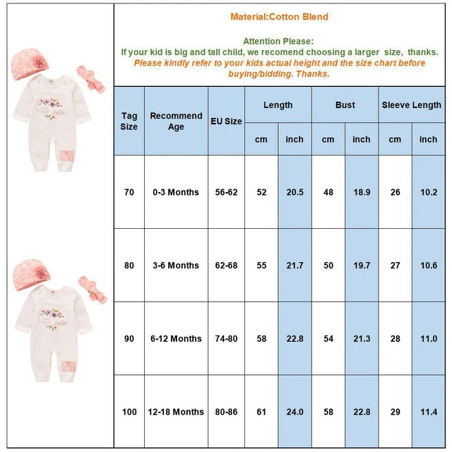 Set tuta cappello fascia per bambine neonate LITTLE SISTER abbigliamento vestiti 4