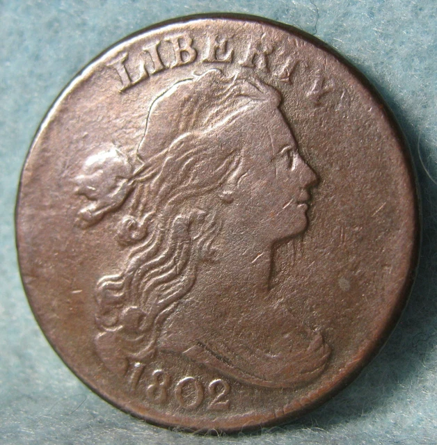 1802 Draped Bust Large Cent ~ Old US Coin