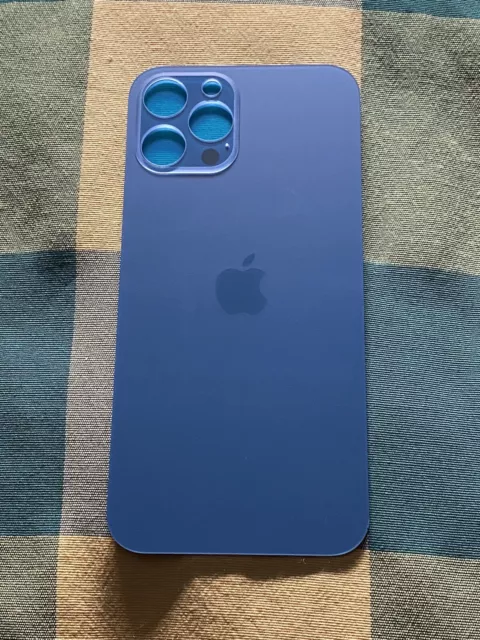 Vitre arrière iPhone 13 Pro bleu (large hole)