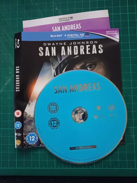 San Andreas - Blu Ray - Disc & Sleeve Only - Free UK P&P