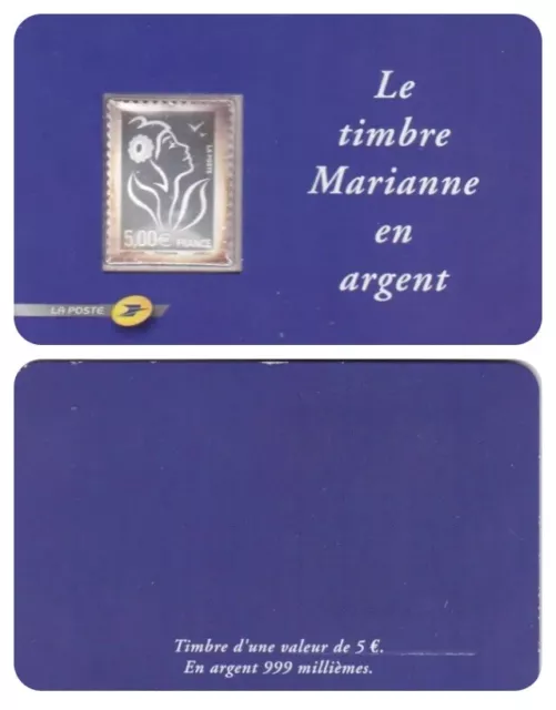 FRANCE - Marianne - LE TIMBRE MARIANNE EN ARGENT - ENCAPSULATED STAMP #3212 MNH 2