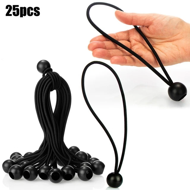 Élastique Bâche Attaché Corde 20cm Tendeur Cravate Accessoire for Tente Camping