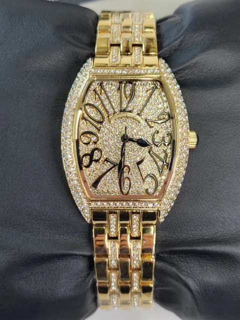 Christian Van Sant Womens Stainless Steel Gold Tone Bracelet Watch CV0261 Crysta