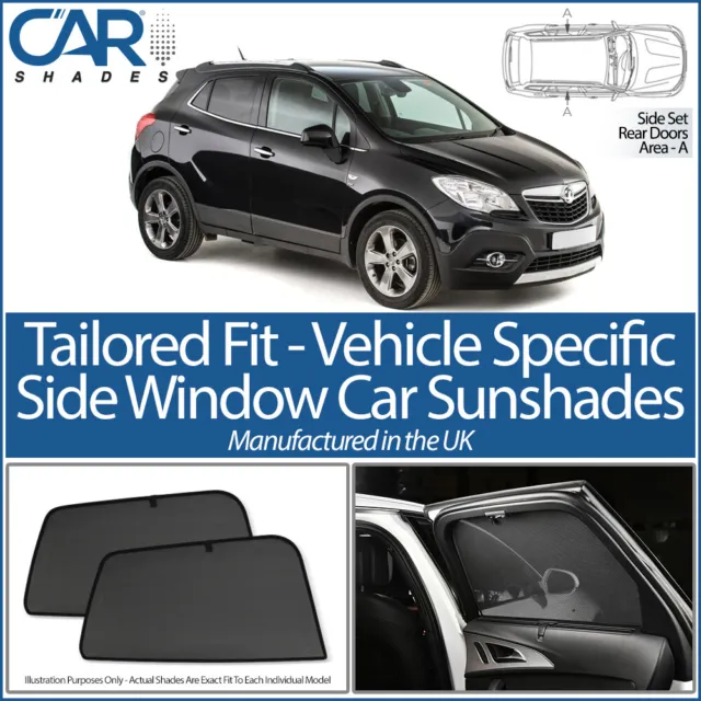 Vauxhall Mokka 12>20 Car Shades Tailored Uv Side Window Sun Blinds Privacy Baby