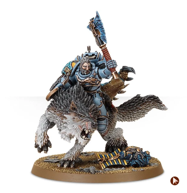 Wolf Lord on Thunderwolf Space Wolves Space Marines Warhammer 40000 Gallery Army