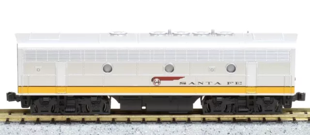 N SCALE KATO 176-2215 F7B Diesel Locomotive ATSF Santa Fe Yellow Bonnet ...