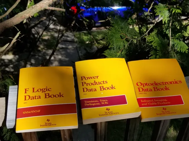 3 Vintage Texas Instruments Books Data Electronic Manual F Logic Power Product