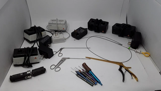 Lot of Heine Battery Chargers ENT Instruments Orthofix Fixation System and More