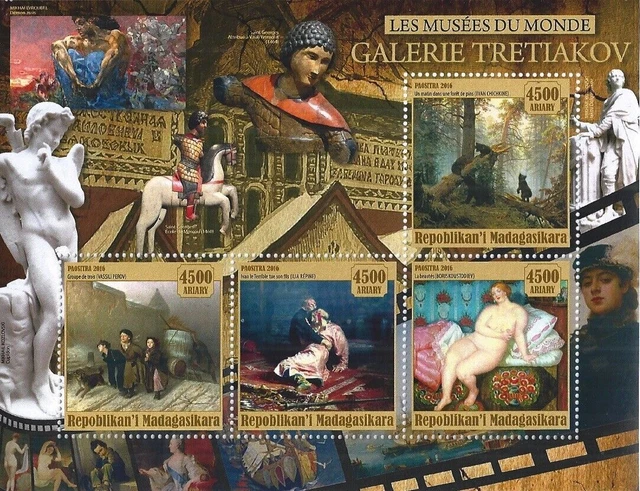 Block 2016 Malerei Kunst Kultur Museum Tretjakow-Galerie Moskau Russland