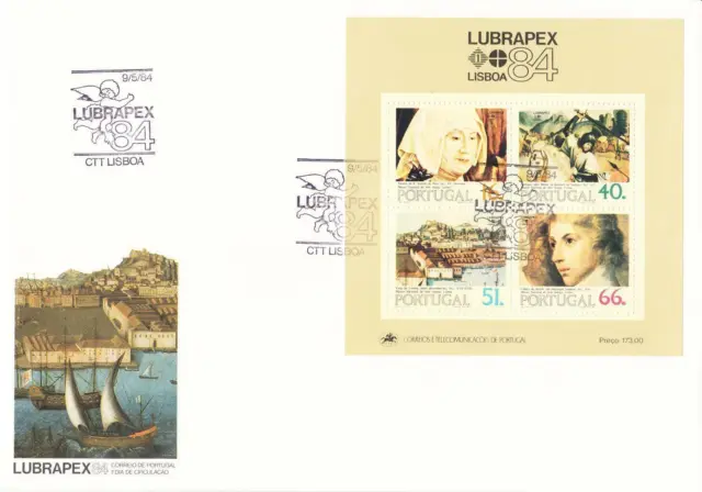 Portugal FDC 1984 - Briefmarkenausstellung LUBRAPEX '84
