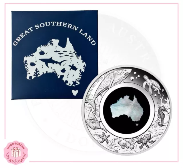 2021 Great Southern Land Mother of Pearl 1oz Silver Proof Coin