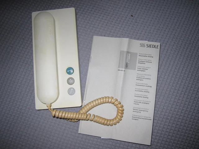 SIEDLE SPRECHANLAGE ANALOG HTA 811-0 ** defekt ** EUR 10,00 - PicClick DE