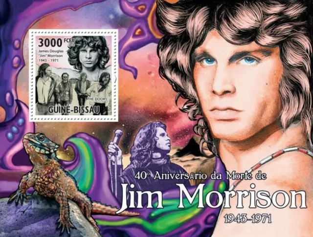 Guinea 2011 MNH - 40th Anniversary of Death of Jim Morrison. Mi 5282/BL.904