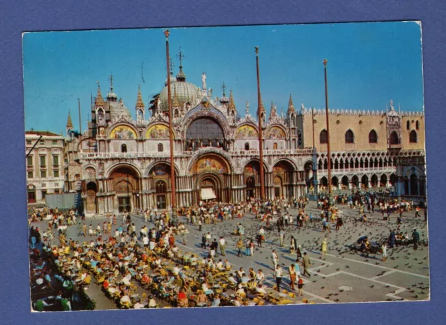 Bp/ CPA / Carte Postale / Italie, Italia =>Venezia S. Marco Piazza e la Basilica