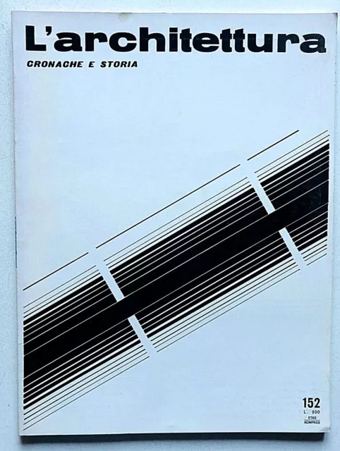 L'architettura cronache e storia n. 152 1968 Marcello Pietrantoni Milano Wright