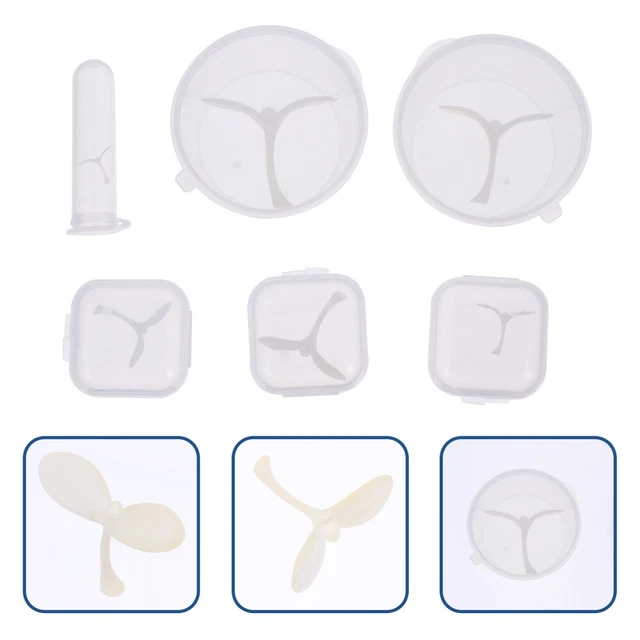 6 Pcs Kristall-Epoxy-Knospen Schmuckset Aus Harz Silikonformen Für Harz White