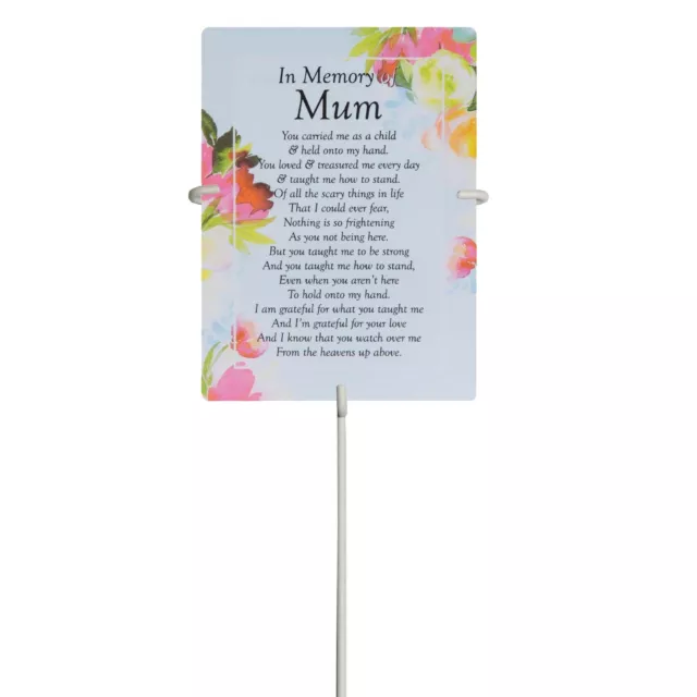 Mum Waterproof Graveside Memorial Card and Weatherproof 30cm card Holder