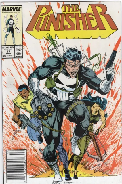The Punisher #17 Vol 2 Marvel Comics 1989 FN- (Baron, Portacio, Williams)