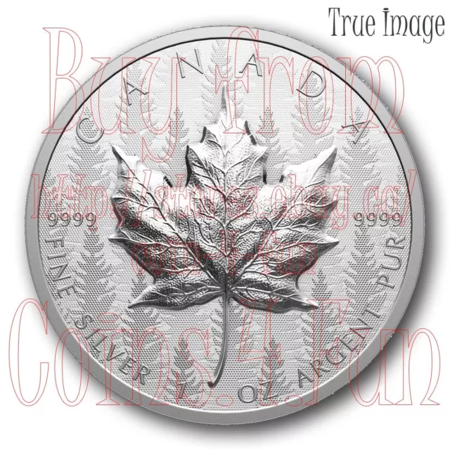 2024 Maple Leaf Canada Ultra-High Relief UHR SML $20 1 OZ Pure Silver Proof Coin