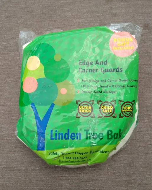 NEW Linden Tree Baby Proofing Furniture Edge/Table Corner Cushion Guards w/Bonus