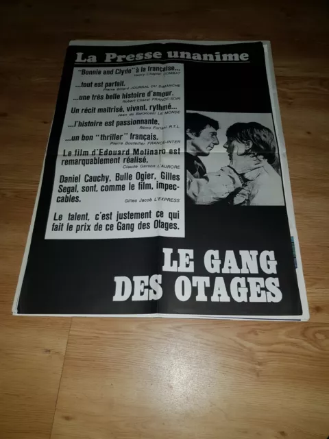 Affiche de cinéma d'époque du film: LE GANG DES OTAGES de 1972 (60x80cm)