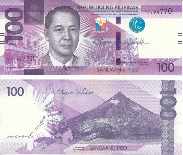 Philippines / Philippinen - 100 Piso 2021 UNC - Pick New