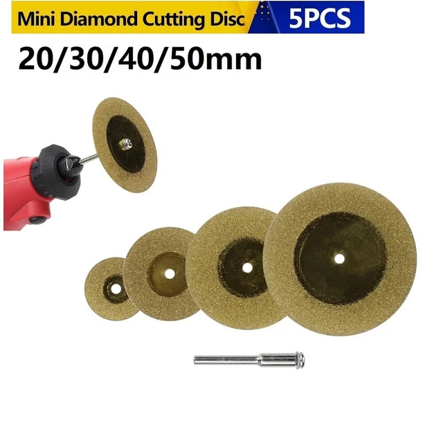 5 pz disco diamantato per lama per utensili rotanti rivestita in latta circolare seghetto