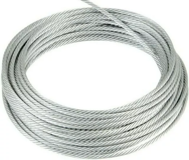 1mm 1.2mm 1.5mm 2mm 3mm 4mm 5mm 6mm 8mm Galvanised Steel Wire Rope Cable Rigging