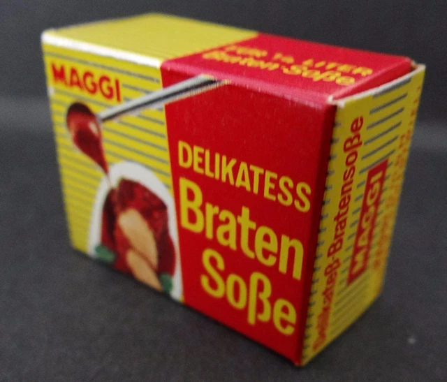 Maggi Bratensoße Nostalgia Imballaggio Puppenstube Negozio Miniatura