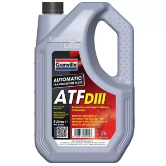 Granville Synthetic ATF Dexron III 3 Automatic Transmission Fluid 5L