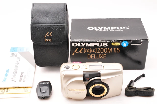 [Near MINT in Box] Olympus μ mju zoom 115 deluxe point & shoot film JAPAN r168