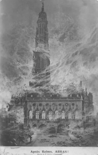 Cpa War Apres Reims Arras
