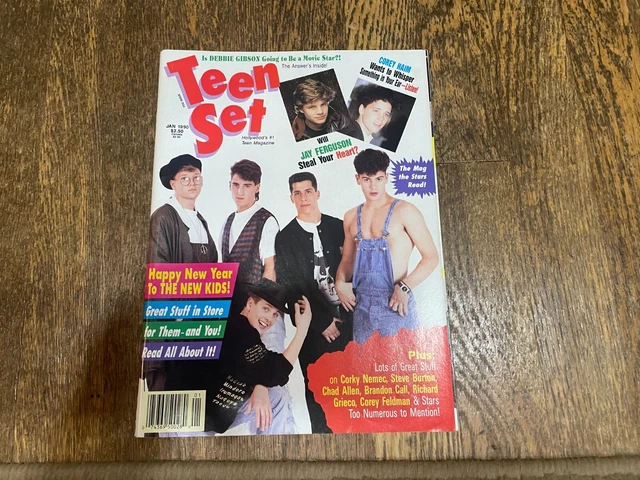 TEEN SET MAGAZINE January 1990 New Kids On The Block Chad Allen Corey TEEN SET MAGAZINE January 1990 New Kids On The Block Chad Allen Corey