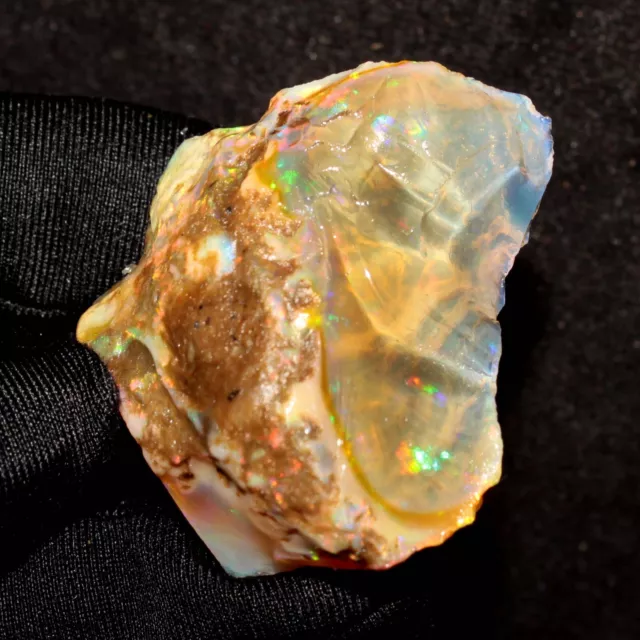 117 CT Grand Opale fire opal rough Naturel ethiopian opal raw 40x29x17MM