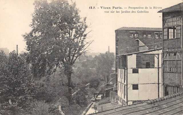CPA 75 OLD PARIS / PARIS 13th / PERSPECTIVE OF THE BIEVRE VIEW ON THE GARDENS OF